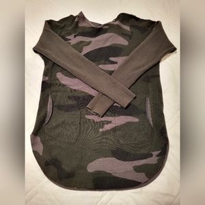 Charlie B Camo Women's sweater- Sm